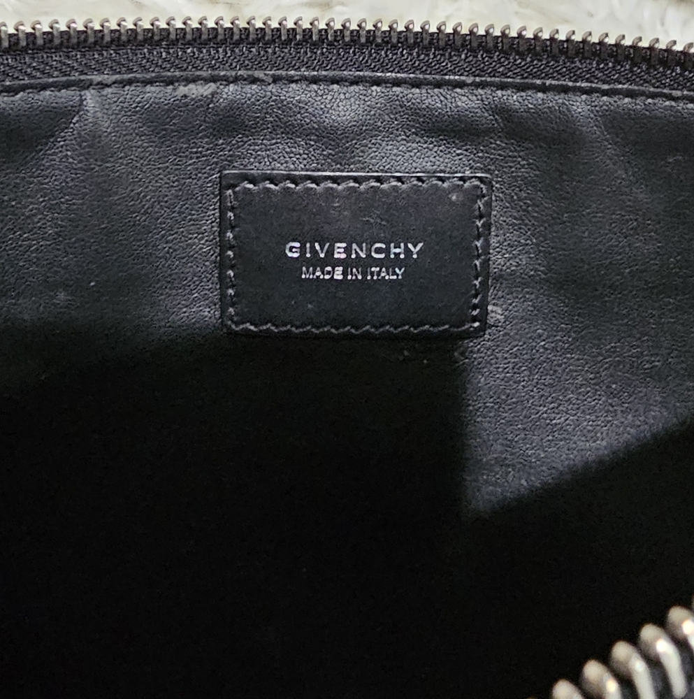 🔥 Unique Givenchy American Flag Black Leather Clutch - Picture 3 of 4